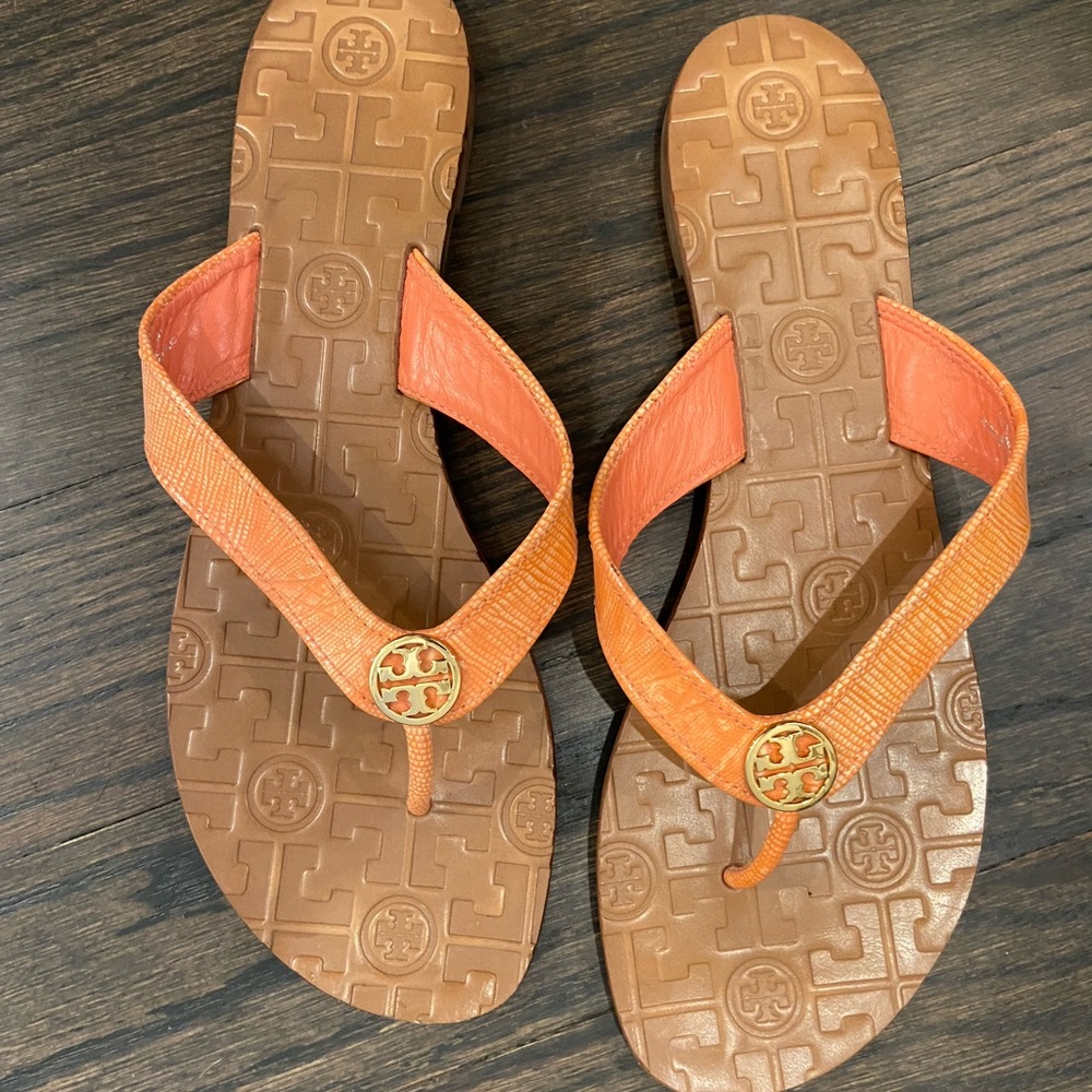 Tory Burch Orange Sandals